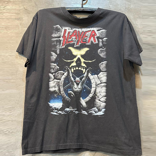 短袖vintage复古男女Slayer乐队