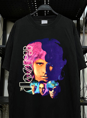 The Doors大门乐队迷幻摇滚短袖T恤vibe氛围感美式纯棉圆领潮tee