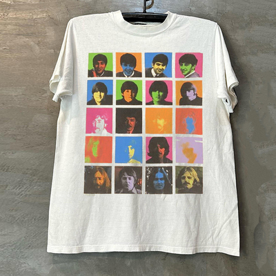 披头士乐队美式重磅纯棉短袖T恤