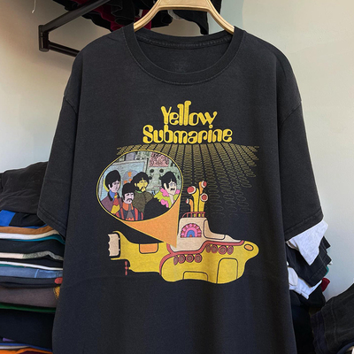 stayreal乐队潜水艇美式短袖t恤