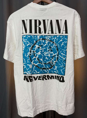Nirvana涅槃乐队笑脸印花潮牌短袖T恤Oldschool美式校园风棉半袖
