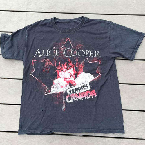 AliceCooper枫叶剪影舞台短袖