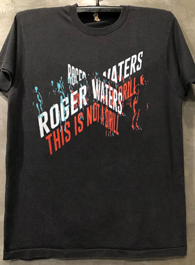 Roger Waters摇滚歌手罗格沃特斯短袖T恤cec美式复古小领口半袖潮