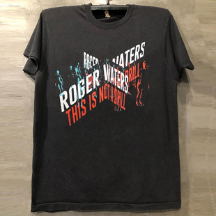 Roger Waters摇滚歌手罗格沃特斯短袖T恤cec美式复古小领口半袖潮