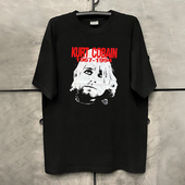 Kurt Cobain科特柯本高街痞帅人像vintage复古短袖 男女重磅棉T恤