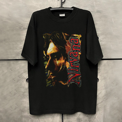 涅槃乐队科特柯本人像街头小众