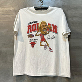 Dennis Rodman罗德曼美潮篮球运动风vintage复古短袖 街头男女T恤