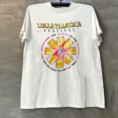 Lollapalooza1992音乐节棉短袖