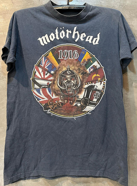 Motorhead摩托头乐队重金属摇滚美式街头复古vintage男女短袖T恤