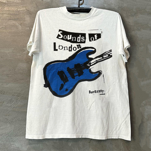 Sounds Of London伦敦之音吉他直喷短袖T恤cec美式重磅男女棉tee