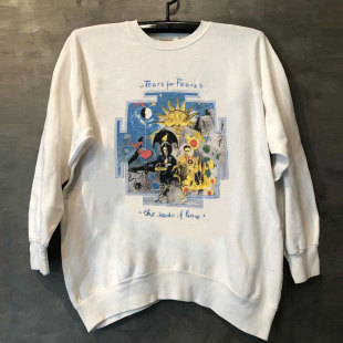 Tears For Fears摇滚乐队ins潮流长袖男女情侣圆领卫衣帽衫秋冬