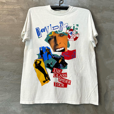 歌手大卫·鲍伊美式纯棉短袖T恤