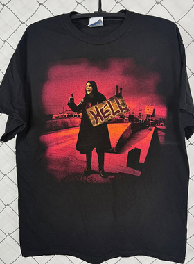 Ozzy Osbourne歌手奥兹·奥斯朋潮牌街头重磅棉美式复古短袖T恤男