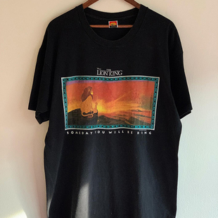 狮子王The Lion king短袖T恤超火chic宽松休闲vintage潮牌半截袖
