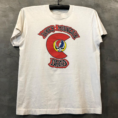 Rocky Mountain落基山美式街头潮流短袖vintage古着男女休闲Tee恤