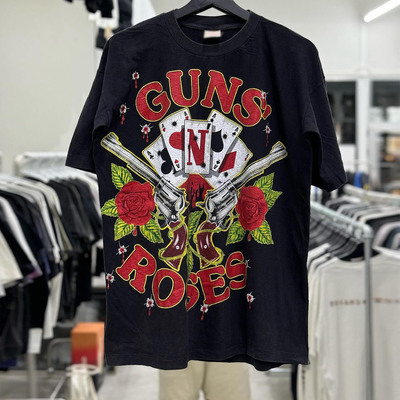 GunsN'Roses枪花乐队复古短袖