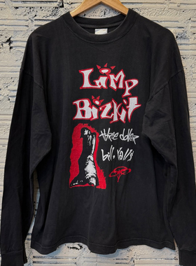 Limp Bizkit软饼干乐队经典摇滚潮牌长袖T恤cec高级感美式上衣男