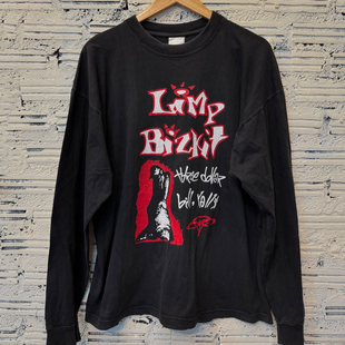 T恤cec高级感美式 摇滚潮牌长袖 上衣男 Bizkit软饼干乐队经典 Limp
