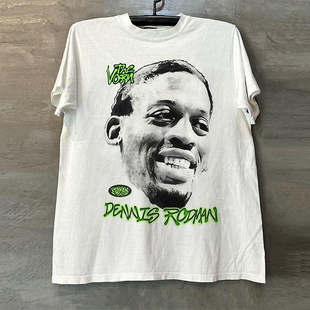 Dennis Rodman罗德曼hiphop嘻哈原宿风痞帅街头短袖男女高级感T恤
