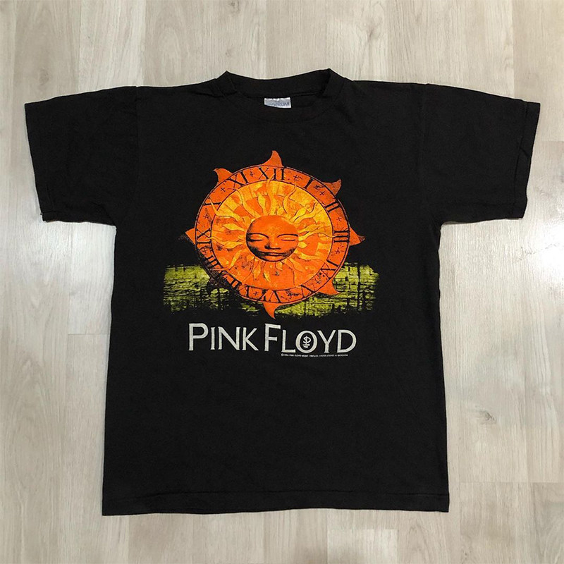 pink floyd太阳神复古t恤男vintage宽松贾斯丁比伯同款侃爷短袖女