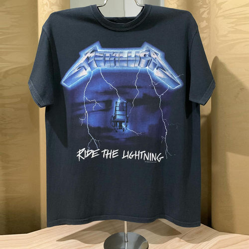 Metallica乐队复古摇滚纯棉半袖