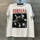 Nirvana涅槃乐队科特柯本高街Y2K摇滚风重磅棉短袖 男女高级感T恤