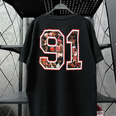 T恤BF风痞帅半袖 Dennis Rodman大虫丹尼斯·罗德曼运动短袖 潮tee