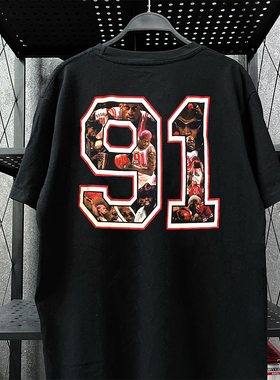 Dennis Rodman大虫丹尼斯·罗德曼运动短袖T恤BF风痞帅半袖潮tee