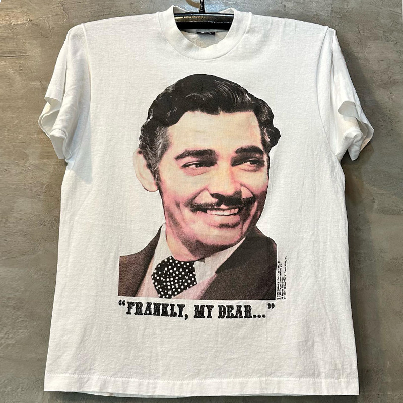 影星克拉克·盖博周边美式T恤衫