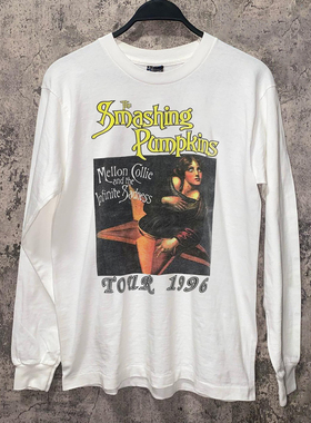 Smashing Pumpkins碎南瓜乐队专辑唱片长袖T恤chic美式百搭上衣潮
