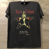 Cobain科特·柯本经典 人像短袖 T恤hiphop嘻哈潮牌美式 Kurt 半袖 潮