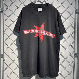 Rage Against The Machine愤怒机器乐队美式重磅棉痞帅短袖T恤衫