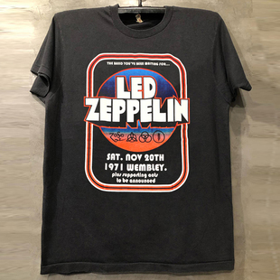 Led Zeppelin齐柏林飞船乐队蓝调摇滚短袖T恤chic美式复古半袖潮