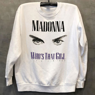 Madonna Ciccone麦当娜美式街头潮流外套vintage复古男女长袖卫衣