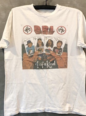 D.R.I. 捶打金属朋克乐队哥特风潮流短袖vintage复古男女宽松T恤