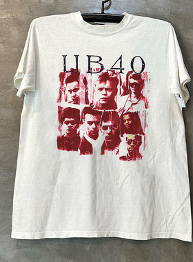 UB40摇滚乐队短袖T恤衫reggae雷鬼风夏季重磅痞帅氛围感半袖潮tee