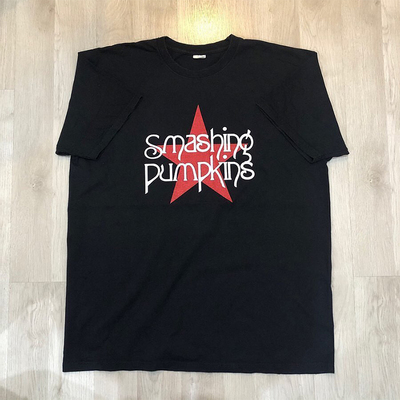 The Smashing Pumpkins碎南瓜乐队vintage印花短袖T恤FOG高街tee
