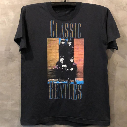 披头士乐队beatles男女短袖t恤