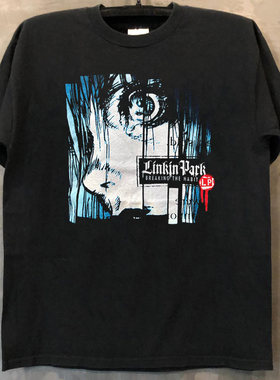 Linkin Park林肯公园乐队街头宽松oversize复古短袖动漫风男女T恤