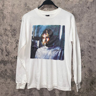 Kurt Cobain科特柯本乐队美式街头复古小众印花长袖T恤情侣款上衣