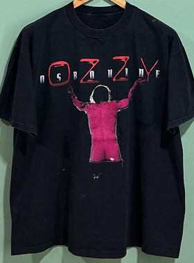 Ozzy Osbourne奥兹乐队oldschool高街纯棉复古短袖男女高级感T恤