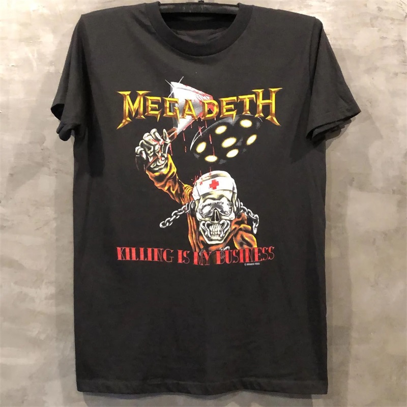 MEGADETH摇滚乐队男女短袖t恤