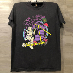 Star Wars星球大战绝地武士科幻电影短袖T恤chic美式小领口半袖潮