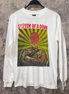 System of a Down另类摇滚乐队抽象潮牌印花长袖T恤美式情侣上衣
