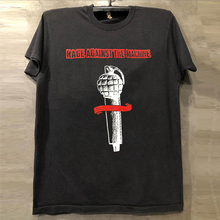 Rage Against The Machine愤怒机器乐队cec美式复古小领口短袖T恤