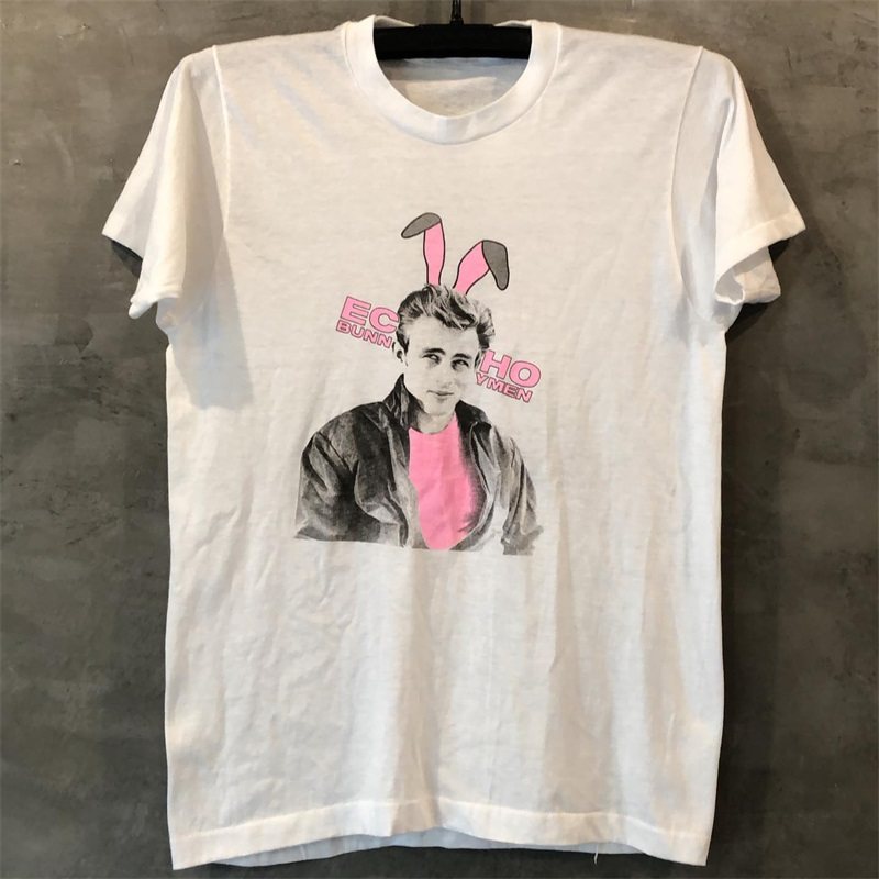 echo & the bunnymen回声与兔人乐队摇滚人像印花街头潮流短袖t恤