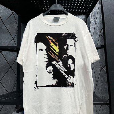 速度与激情电影美式纯棉短袖T恤