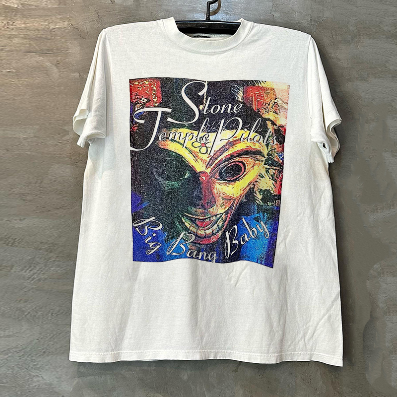 石庙向导乐队美式重磅棉短袖T恤