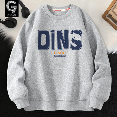 卫衣男春秋季青少年圆领秋装上衣