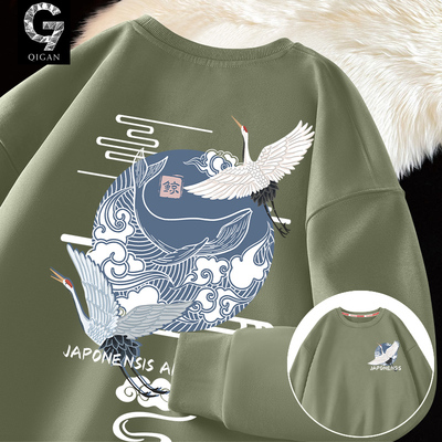 卫衣男春秋款青少年圆领秋季上衣